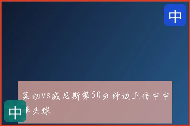 莱切vs威尼斯第50分钟边卫传中中锋头球